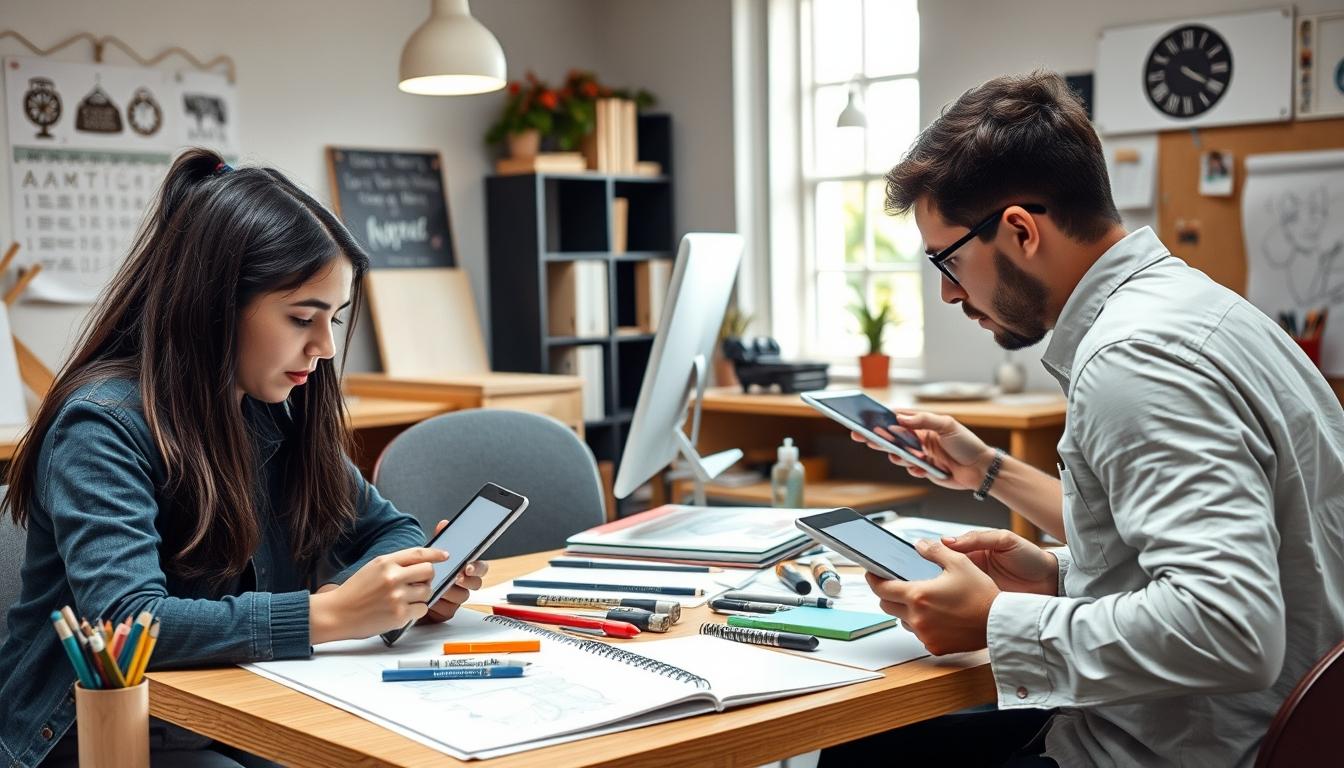 Organized study environment supporting productive learning