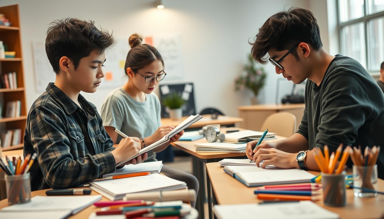 Student developing practical and academic skills