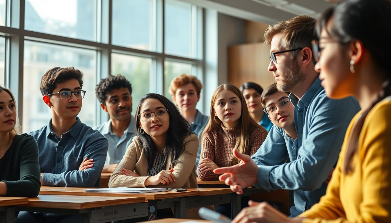 Students collaborating in study space